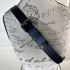 Cavalinho Black Leather Belt Made in Portugal 41